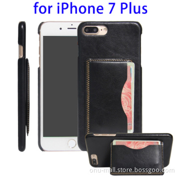 2017 Leather Case for iPhone 7Plus, for iPhone 7 Plus Case with Card Slot and Holder